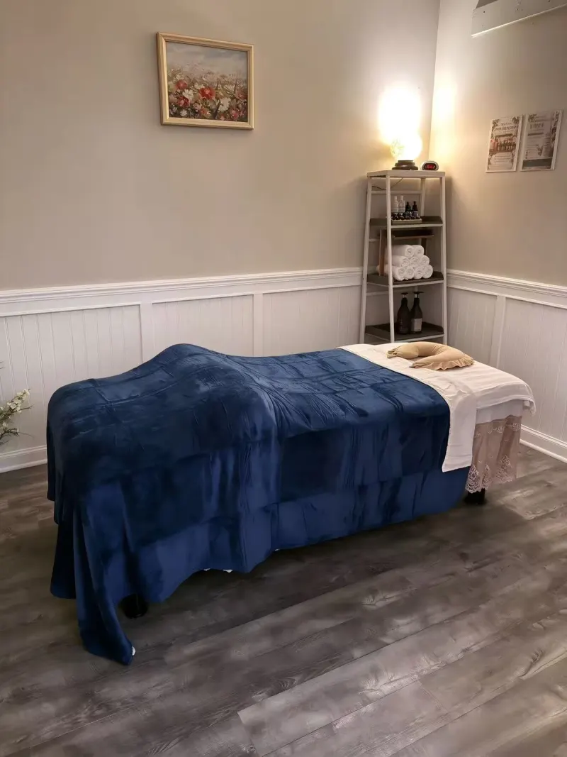 A private body massage room at Bigfoot Massage